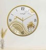 Multicolour Modern Plastic Stylish Non Ticking Silent Analog Wall Clock -12 inch