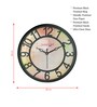 Multicolour Modern Plastic Stylish Non Ticking Silent Analog Wall Clock -8 Inch