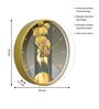 Multicolour Modern Plastic Stylish Non Ticking Silent Analog Wall Clock -12 inch