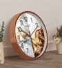 Multicolour Modern Plastic Stylish Non Ticking Silent Analog Wall Clock -12 inch
