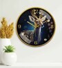 Multicolour Modern Plastic Stylish Non Ticking Silent Analog Wall Clock -12 inch