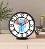 Multicolour Modern Plastic Stylish Non Ticking Silent Analog Wall Clock -8 Inch
