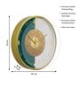 Multicolour Modern Plastic Stylish Non Ticking Silent Analog Wall Clock -12 inch