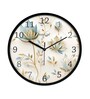 Multicolour Modern Plastic Stylish Non Ticking Silent Analog Wall Clock -12 inch