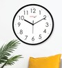 Multicolour Modern Plastic Stylish Non Ticking Silent Analog Wall Clock -12 inch