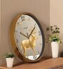 Multicolour Modern Plastic Stylish Non Ticking Silent Analog Wall Clock -12 inch