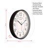 Multicolour Modern Plastic Stylish Non Ticking Silent Analog Wall Clock -12 inch