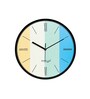 Multicolour Modern Plastic Stylish Non Ticking Silent Analog Wall Clock -12 inch