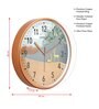 Multicolour Modern Plastic Stylish Non Ticking Silent Analog Wall Clock -12 inch