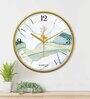 Multicolour Modern Plastic Stylish Non Ticking Silent Analog Wall Clock -12 inch