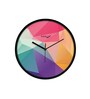 Multicolour Modern Plastic Stylish Non Ticking Silent Analog Wall Clock -12 inch