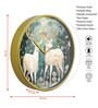 Multicolour Modern Plastic Stylish Non Ticking Silent Analog Wall Clock -12 inch
