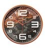 Multicolour Modern Plastic Stylish Non Ticking Silent Analog Wall Clock -12 inch