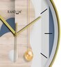 Multicolour Modern Plastic Stylish Non Ticking Silent Analog Wall Clock -12 inch