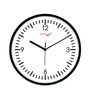 Multicolour Modern Plastic Stylish Non Ticking Silent Analog Wall Clock -12 inch