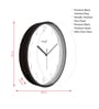 Multicolour Modern Plastic Stylish Non Ticking Silent Analog Wall Clock -12 inch
