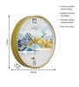 Multicolour Modern Plastic Stylish Non Ticking Silent Analog Wall Clock -12 inch