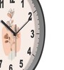 Multicolour Modern Plastic Stylish Non Ticking Silent Analog Wall Clock -12 inch