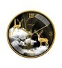 Multicolour Modern Plastic Stylish Non Ticking Silent Analog Wall Clock -12 inch