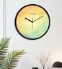 Multicolour Modern Plastic Stylish Non Ticking Silent Analog Wall Clock -12 inch