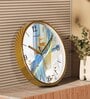 Multicolour Modern Plastic Stylish Non Ticking Silent Analog Wall Clock -12 inch