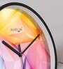 Multicolour Modern Plastic Stylish Non Ticking Silent Analog Wall Clock -12 inch