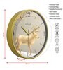 Multicolour Modern Plastic Stylish Non Ticking Silent Analog Wall Clock -12 inch