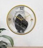 Multicolour Modern Plastic Stylish Non Ticking Silent Analog Wall Clock -12 inch