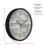 Multicolour Modern Plastic Stylish Non Ticking Silent Analog Wall Clock -12 inch