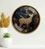Multicolour Modern Plastic Stylish Non Ticking Silent Analog Wall Clock -12 inch