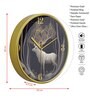 Multicolour Modern Plastic Stylish Non Ticking Silent Analog Wall Clock -12 inch