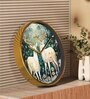 Multicolour Modern Plastic Stylish Non Ticking Silent Analog Wall Clock -12 inch
