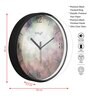 Multicolour Modern Plastic Stylish Non Ticking Silent Analog Wall Clock -12 inch