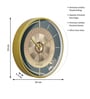 Multicolour Modern Plastic Stylish Non Ticking Silent Analog Wall Clock -12 inch