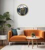 Multicolour Modern Plastic Stylish Non Ticking Silent Analog Wall Clock -12 inch