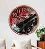 Multicolour Modern Plastic Stylish Non Ticking Silent Analog Wall Clock -12 inch