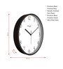 Multicolour Modern Plastic Stylish Non Ticking Silent Analog Wall Clock -12 inch