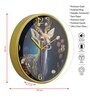 Multicolour Modern Plastic Stylish Non Ticking Silent Analog Wall Clock -12 inch