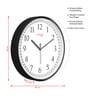 Multicolour Modern Plastic Stylish Non Ticking Silent Analog Wall Clock -12 inch