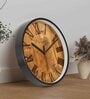 Multicolour Modern Plastic Stylish Non Ticking Silent Analog Wall Clock -12 inch