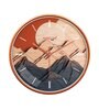 Multicolour Modern Plastic Stylish Non Ticking Silent Analog Wall Clock -12 inch