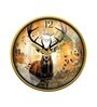 Multicolour Modern Plastic Stylish Non Ticking Silent Analog Wall Clock -12 inch