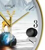 Multicolour Modern Plastic Stylish Non Ticking Silent Analog Wall Clock -12 inch