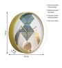 Multicolour Modern Plastic Stylish Non Ticking Silent Analog Wall Clock -12 inch