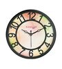 Multicolour Modern Plastic Stylish Non Ticking Silent Analog Wall Clock -8 Inch