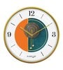 Multicolour Modern Plastic Stylish Non Ticking Silent Analog Wall Clock -12 inch