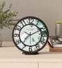 Multicolour Modern Plastic Stylish Non Ticking Silent Analog Wall Clock -8 Inch