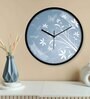 Multicolour Modern Plastic Stylish Non Ticking Silent Analog Wall Clock -12 inch