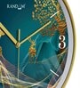 Multicolour Modern Plastic Stylish Non Ticking Silent Analog Wall Clock -12 inch