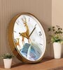 Multicolour Modern Plastic Stylish Non Ticking Silent Analog Wall Clock -12 inch